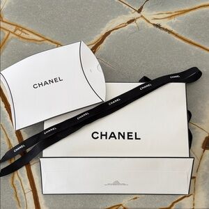 Black and White Gift Box, Bag with Ribbon